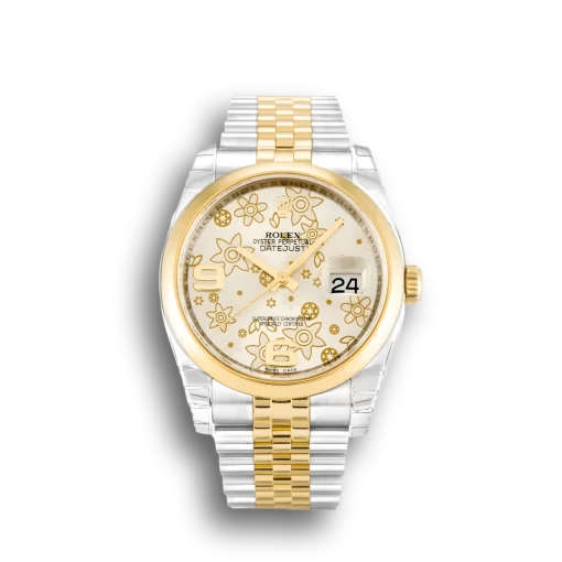 Rolex Datejust Silver Floral Dial 116203