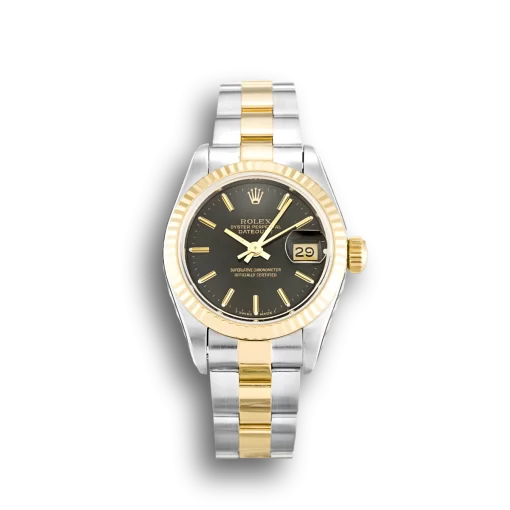Rolex Datejust Lady Black Dial 69173