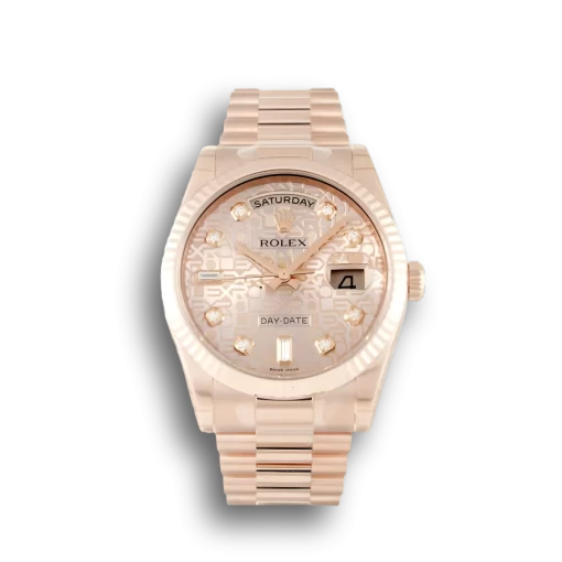 Rolex Day-Date Rose Dial 118235