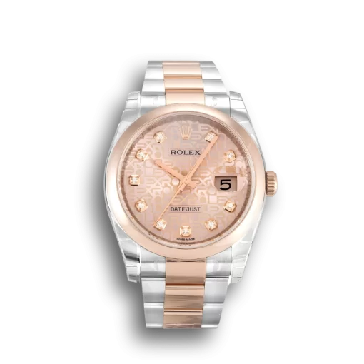 Rolex Datejust Rose Dial 116201