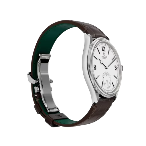 Rolex 1908: 39 mm, yellow gold with an alligator leather strap, m52508-0006 - 图片 2