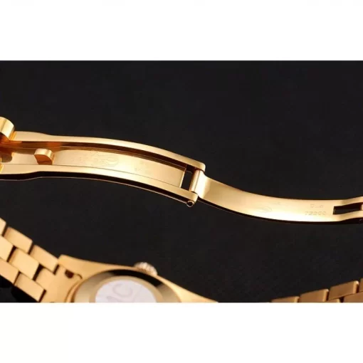 Swiss Rolex DayJust Diamond Pave White Dial Gold Diamond Bracelet 1453957 - 图片 6