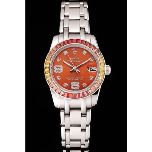 Rolex Datejust Pearlmaster 39 Cognac Dial Stainless Steel Case And Bracelet - 图片 2