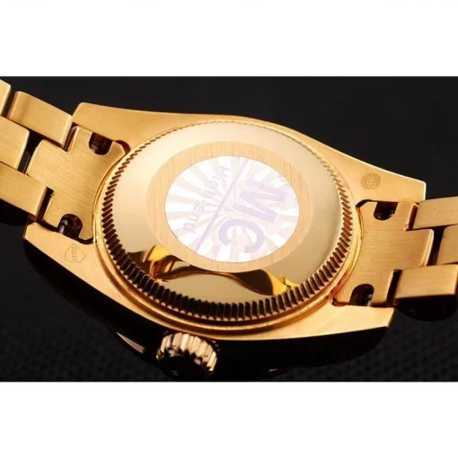 Swiss Rolex DayJust Diamond Pave Dial Gold Diamond Bracelet 1453955 - 图片 8