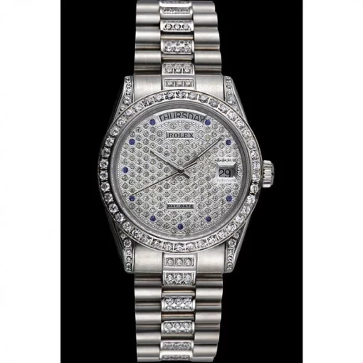 Swiss Rolex Day-Date Diamonds-SRL182 621612 - 图片 2