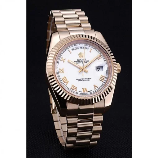 Rolex Day-Date White Dial Gold Bracelet 622546 - 图片 3
