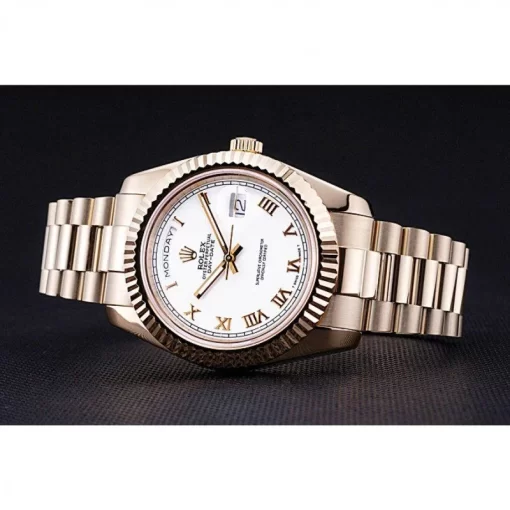 Rolex Day-Date White Dial Gold Bracelet 622546 - 图片 5