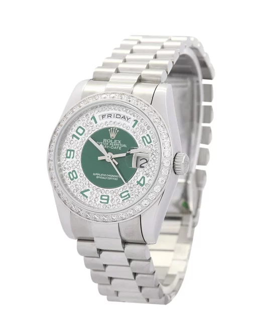 Rolex Day-Date Green and Silver Dial 118346 - 图片 2