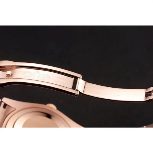 Swiss Rolex Day-Date Diamonds And Rubies Black Dial Rose Gold Bracelet 1454102 - 图片 7