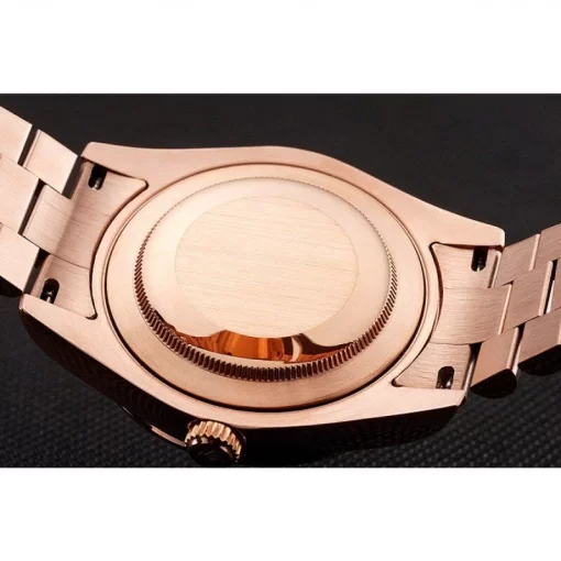 Swiss Rolex Day-Date Diamonds And Rubies Black Dial Rose Gold Bracelet 1454102 - 图片 8
