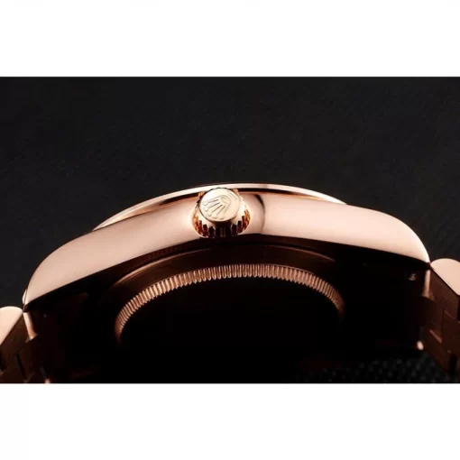 Swiss Rolex Day-Date Diamonds And Rubies Black Dial Rose Gold Bracelet 1454102 - 图片 9