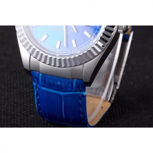Swiss Rolex Day-Date Oyster Collection Blue Leather Band 621490 - 图片 7