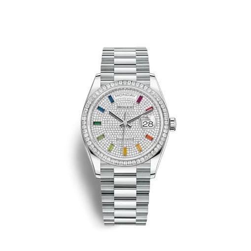 Rolex Day-Date 128396TBR 36mm Diamond-paved