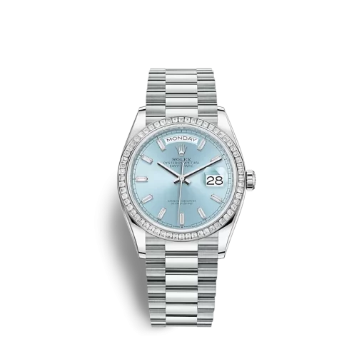 Rolex Day-Date 128396TBR 36mm Ice blue set with diamonds