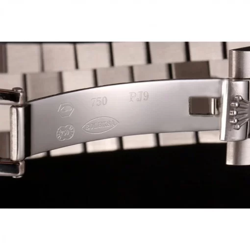 Swiss Rolex Day-Date Stainless Steel Bracelet Black Dial 80294 - 图片 9