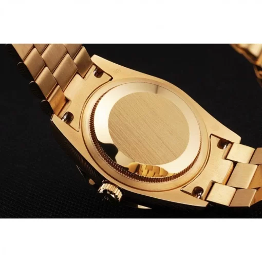 Swiss Rolex Day-Date Yellow Gold Diamond Pave - 图片 8