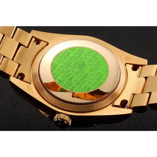 Swiss Rolex Day-Date Diamond Pave Dial Gold Diamond Bracelet 1453956 - 图片 7