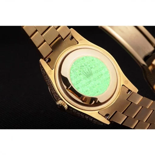 Swiss Rolex Day-Date Diamonds Yellow Gold-SRL185 621615 - 图片 7