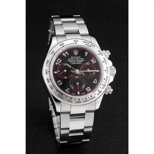 Swiss Rolex Daytona Stainless Steel Bracelet Black Dial 80296 - 图片 3