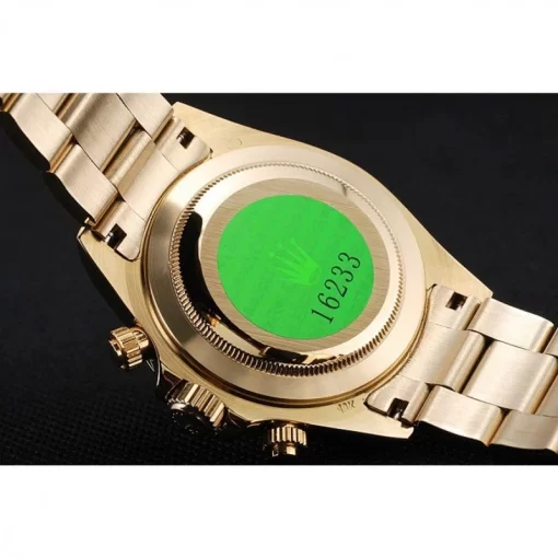 Rolex Cosmograph Daytona Brown Dial Diamond Numerals Gold Case And Bracelet 1454245 - 图片 7