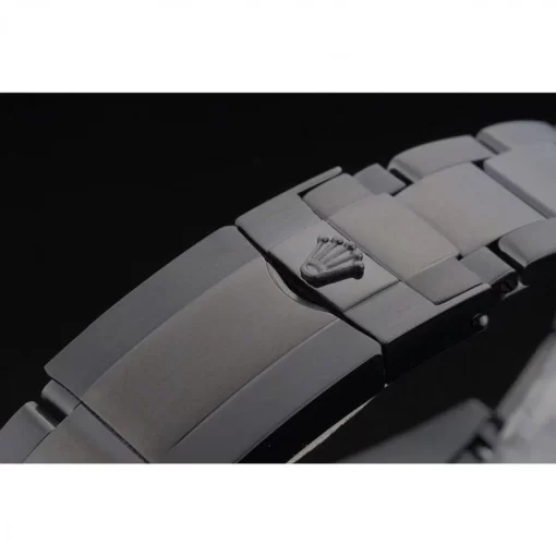 Rolex Daytona Black Ion Plated Tachymeter Black Stainless Steel Strap Green Dial 80246 - 图片 6