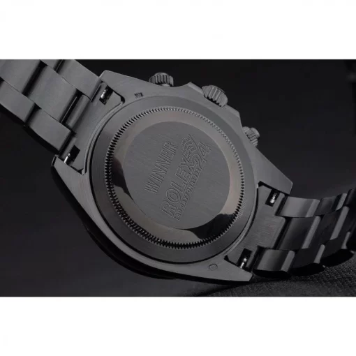 Rolex Daytona Black Ion Plated Tachymeter Black Stainless Steel Strap Green Dial 80246 - 图片 8