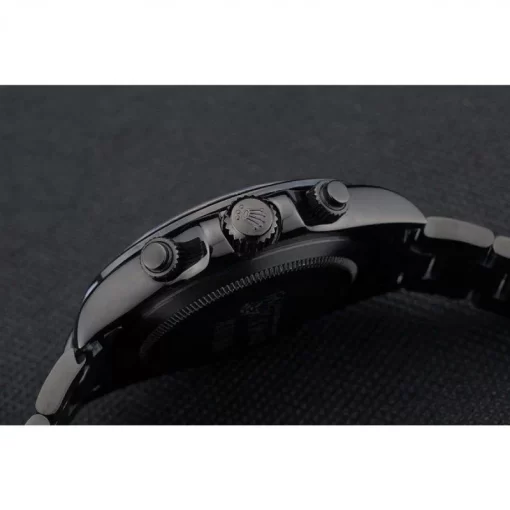 Rolex Daytona Black Ion Plated Tachymeter Black Stainless Steel Strap Green Dial 80246 - 图片 9