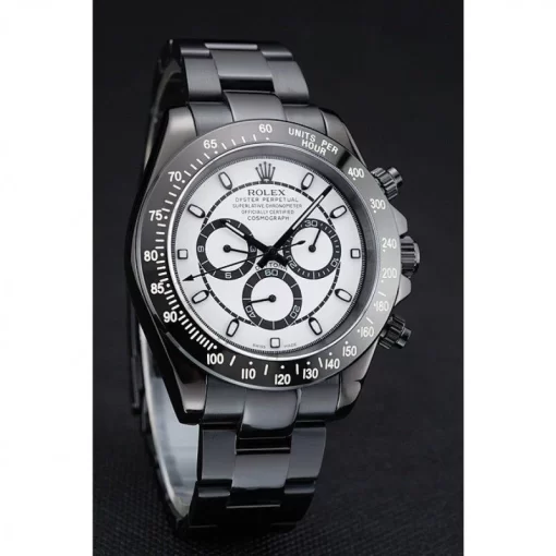 Rolex Cosmograph Daytona White And Black Dial Black Stainless Steel Case And Bracelet 1454249 - 图片 3