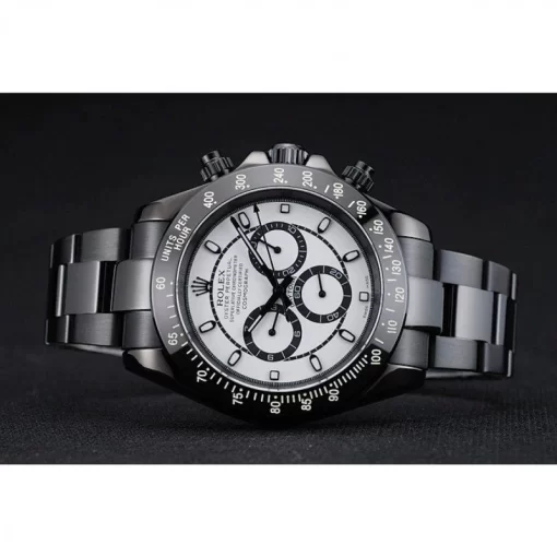 Rolex Cosmograph Daytona White And Black Dial Black Stainless Steel Case And Bracelet 1454249 - 图片 4