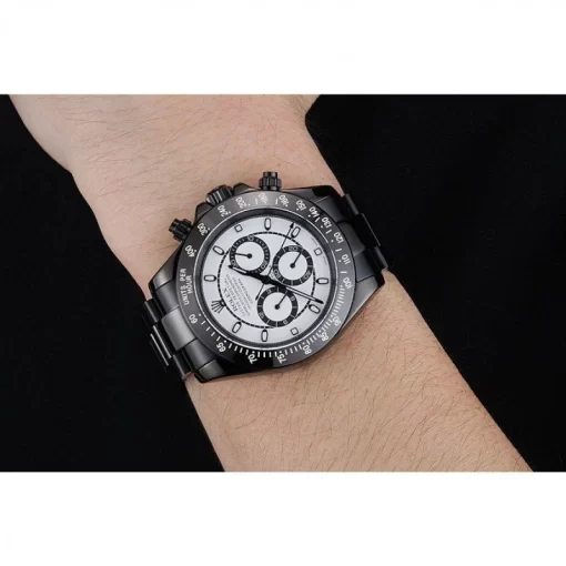 Rolex Cosmograph Daytona White And Black Dial Black Stainless Steel Case And Bracelet 1454249 - 图片 10