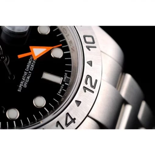 Rolex Swiss Explorer Stainless Steel Bezel Black Dial Watch - 图片 10