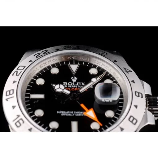 Rolex Swiss Explorer Stainless Steel Bezel Black Dial Watch - 图片 11