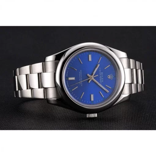 Rolex Oyster Perpetual Blue Dial Stainless Steel Case And Bracelet - 图片 4