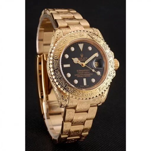 Swiss Rolex Submariner Skull Limited Edition Black Dial Gold Case And Bracelet 1454071 - 图片 3