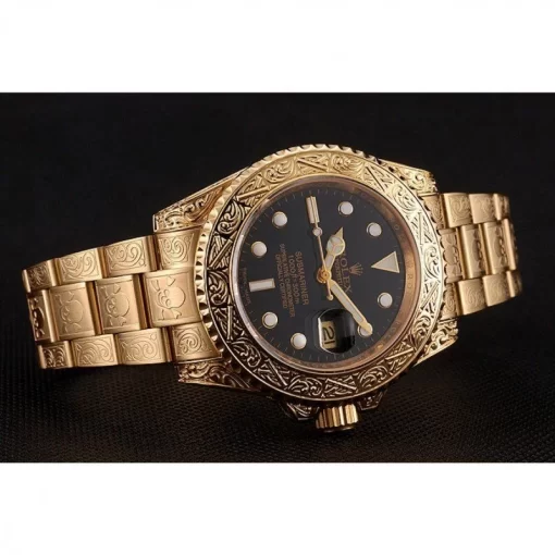 Swiss Rolex Submariner Skull Limited Edition Black Dial Gold Case And Bracelet 1454071 - 图片 5