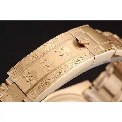 Swiss Rolex Submariner Skull Limited Edition Black Dial Gold Case And Bracelet 1454071 - 图片 6