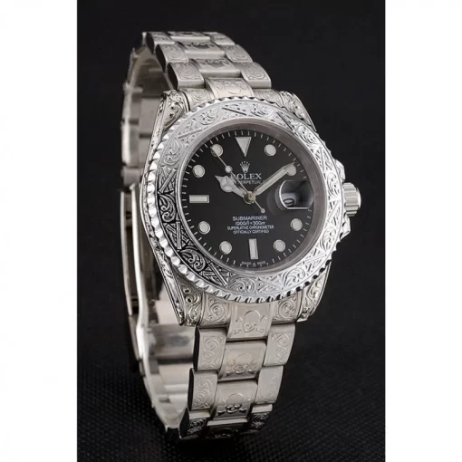 Swiss Rolex Submariner Skull Limited Edition Black Dial White Case And Bracelet 1454093 - 图片 3