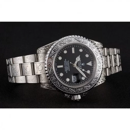 Swiss Rolex Submariner Skull Limited Edition Black Dial White Case And Bracelet 1454093 - 图片 4