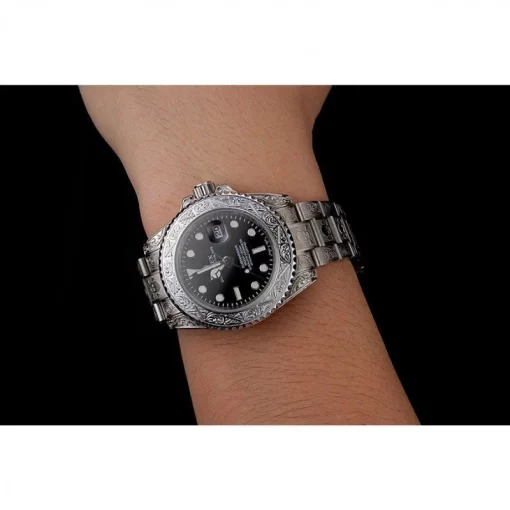 Swiss Rolex Submariner Skull Limited Edition Black Dial White Case And Bracelet 1454093 - 图片 10