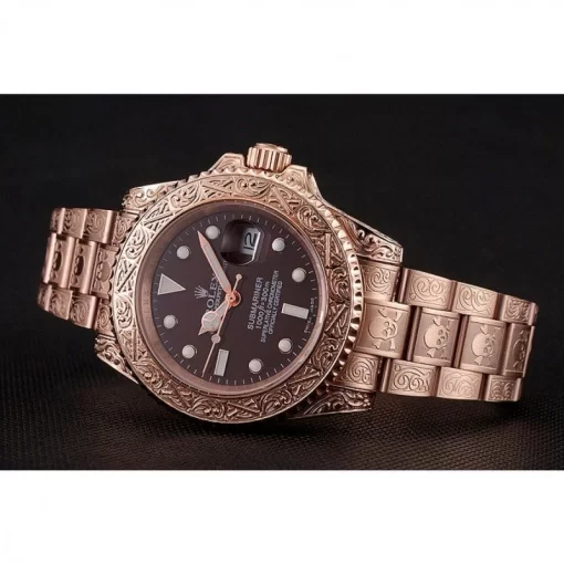 Swiss Rolex Submariner Skull Limited Edition Brown Dial Rose Gold Case And Bracelet 1454087 - 图片 5