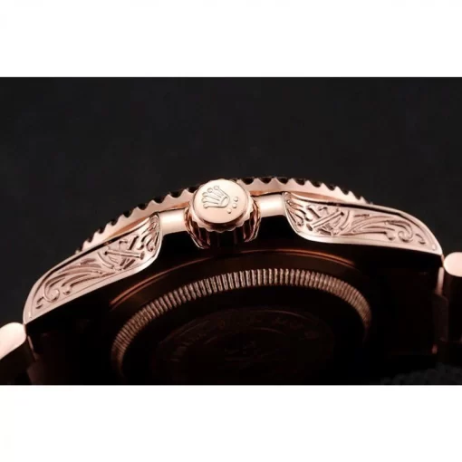 Swiss Rolex Submariner Skull Limited Edition Brown Dial Rose Gold Case And Bracelet 1454087 - 图片 9