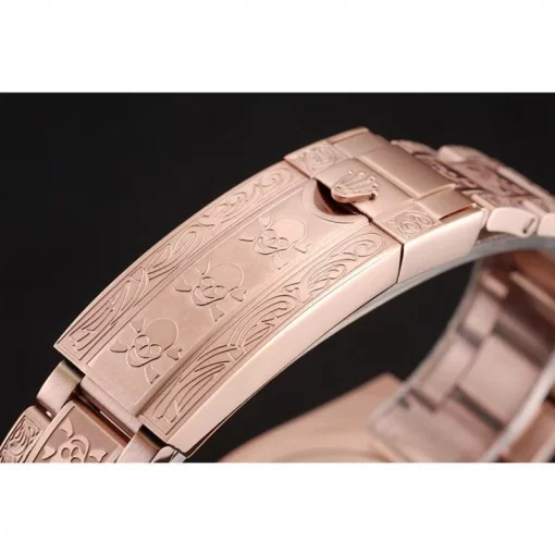 Swiss Rolex Submariner Skull Limited Edition Black Dial Rose Gold Case And Bracelet 1454086 - 图片 6