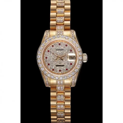 Swiss Rolex DateJust Diamond Dial Gold 622023 - 图片 2