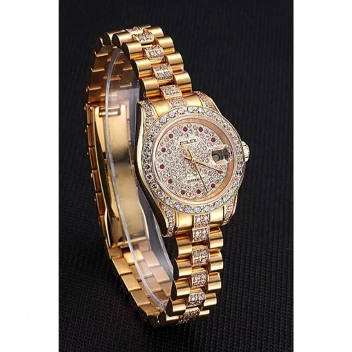 Swiss Rolex DateJust Diamond Dial Gold 622023 - 图片 3