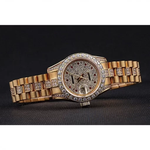 Swiss Rolex DateJust Diamond Dial Gold 622023 - 图片 4