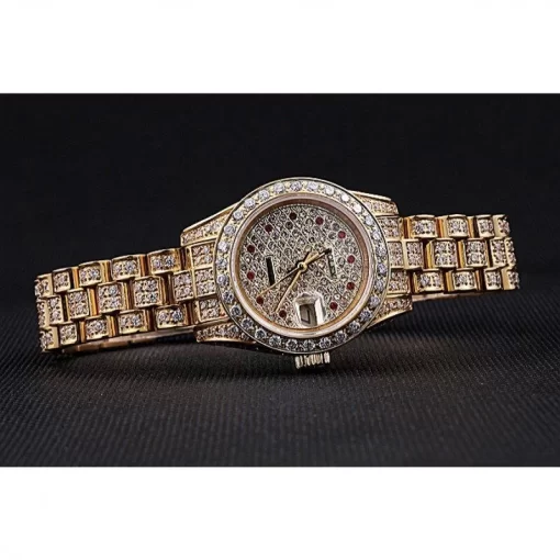 Swiss Rolex DateJust Diamond Dial Gold 622024 - 图片 5
