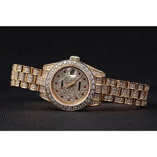 Swiss Rolex DateJust Diamond Dial Gold 622024 - 图片 6