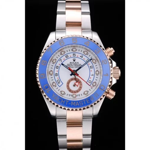Rolex Yacht-Master Blue Ceramic Bezel White Dial Watch - 图片 2