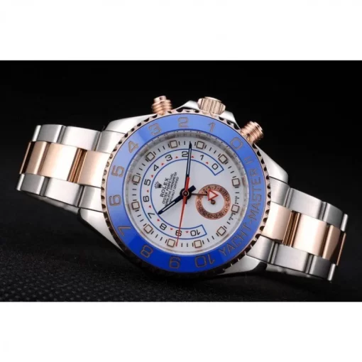 Rolex Yacht-Master Blue Ceramic Bezel White Dial Watch - 图片 4