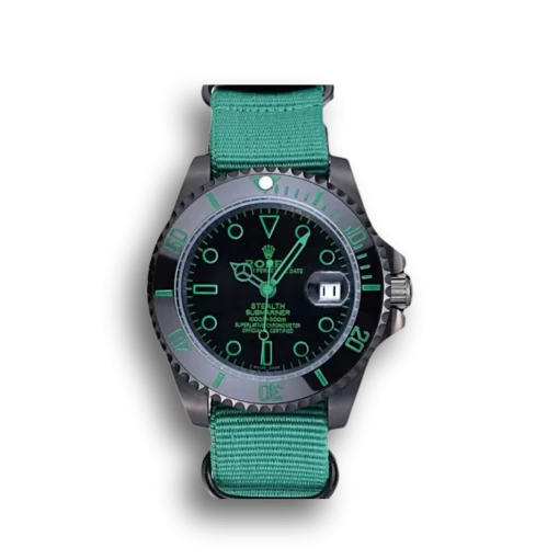 Rolex Stealth Submariner Green Nylon Strap 622009